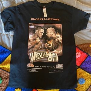 Vintage Wrestlemania Shirt - John Cena vs The Rock - size S